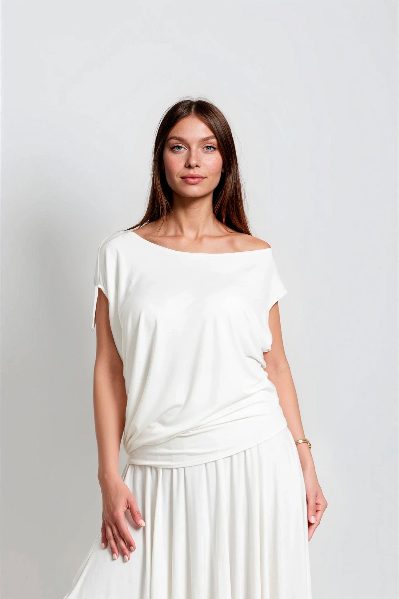 Blusa de bambú asimétrica /Tenaz