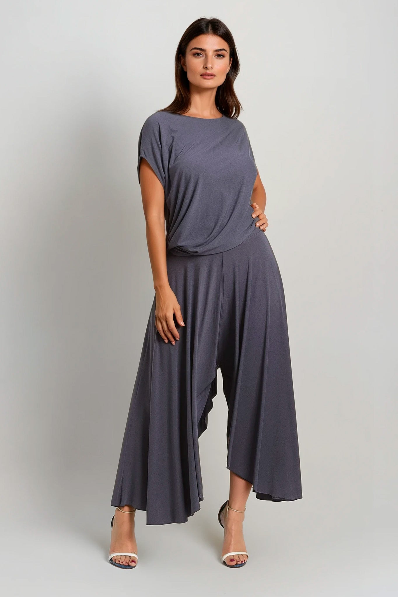 Blusa de bambú asimétrica /Tenaz