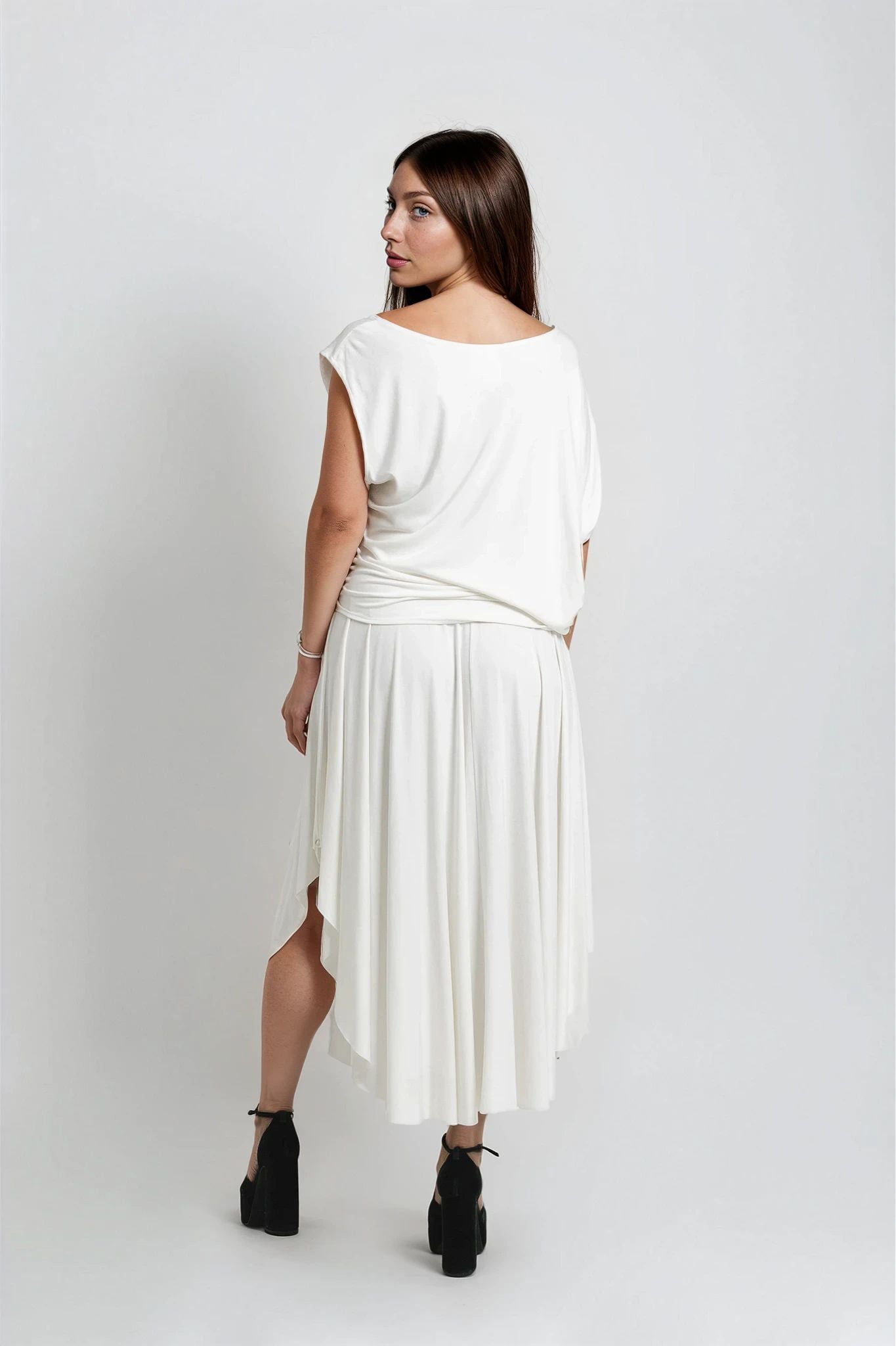 Blusa de bambú asimétrica /Tenaz