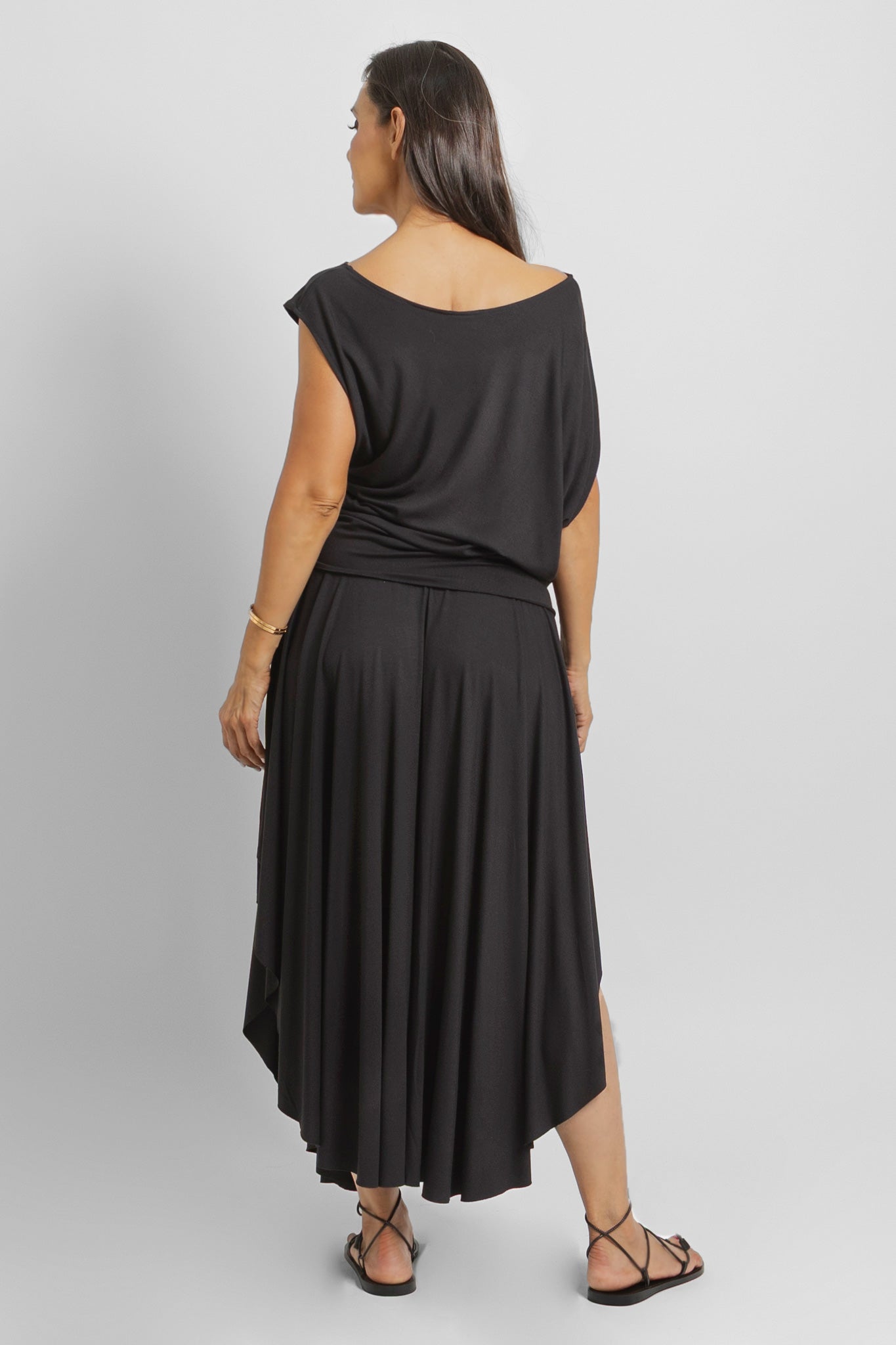 Blusa de bambú asimétrica /Tenaz
