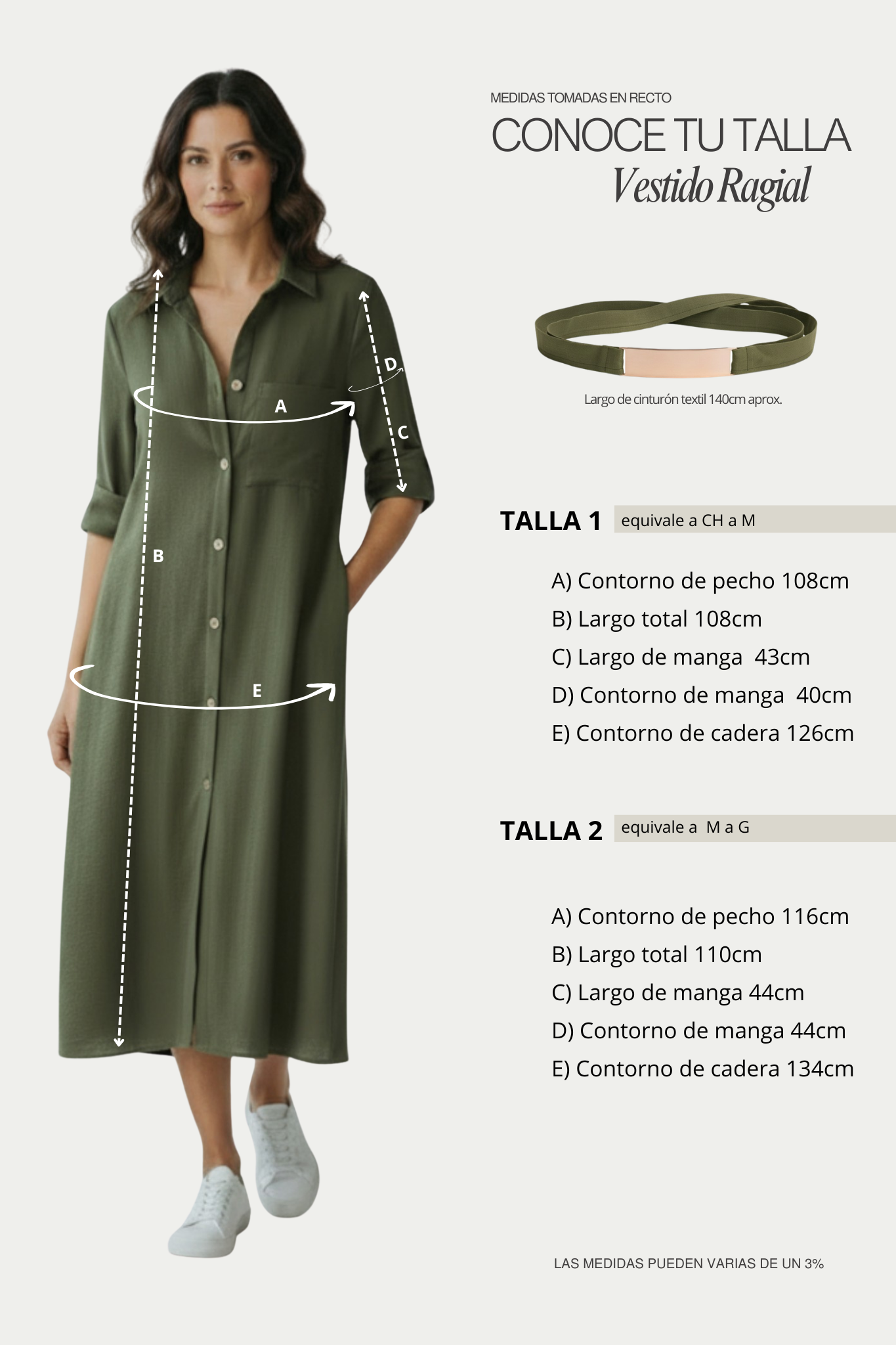 Vestido en lino bambú / Ragial