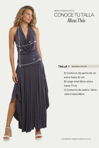 Blusa de bambú halter /Théa