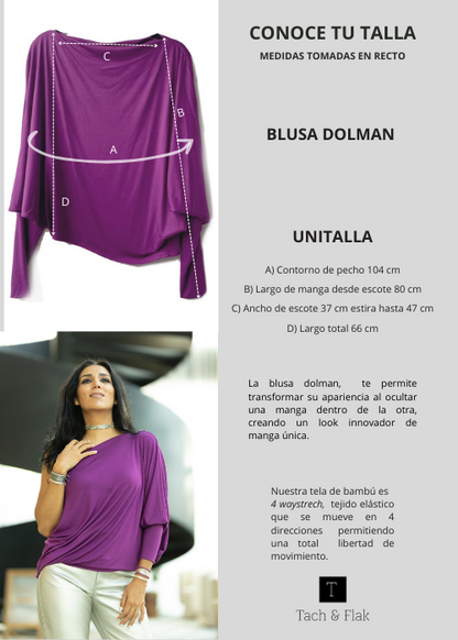 Blusa de bambú Dolman