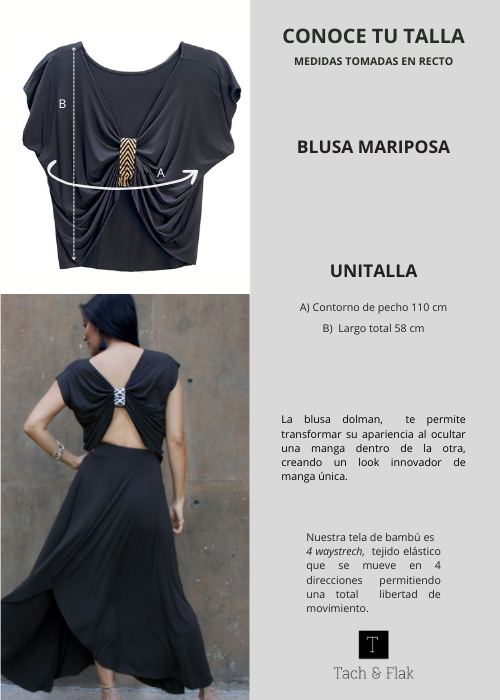 Blusa de bambú Mariposa