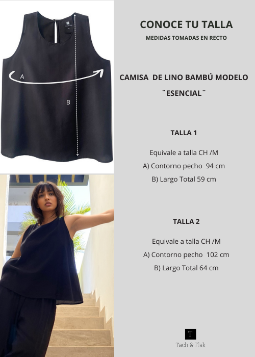 Blusa en lino bambú / Esencial