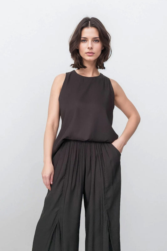 Blusa en lino bambú / Esencial