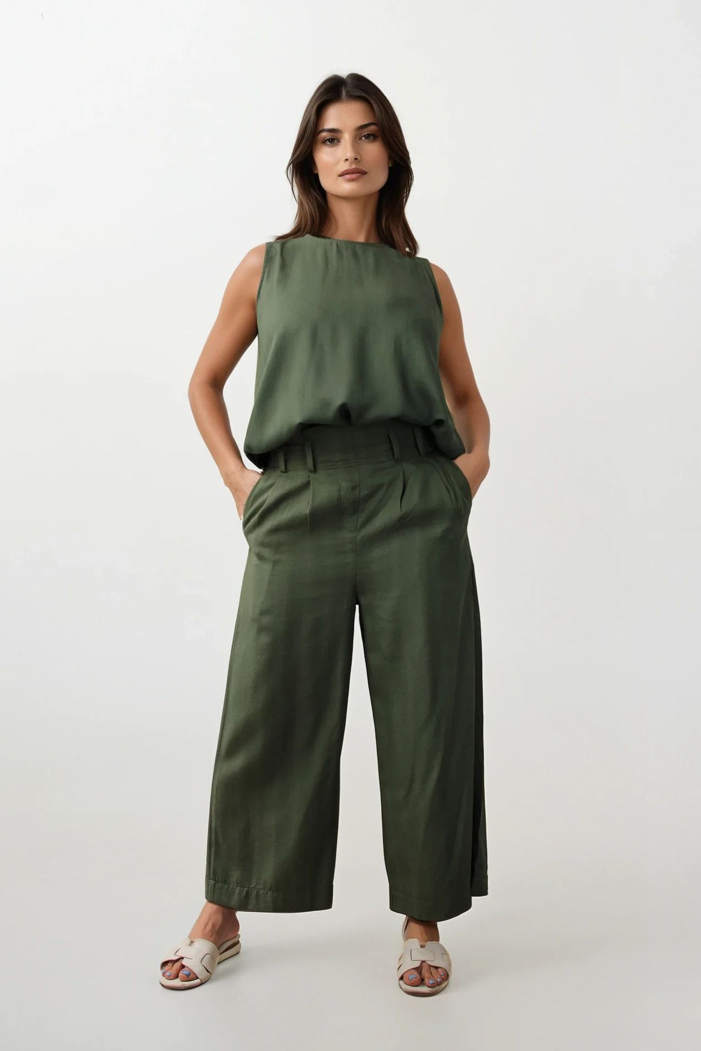 Blusa en lino bambú / Esencial