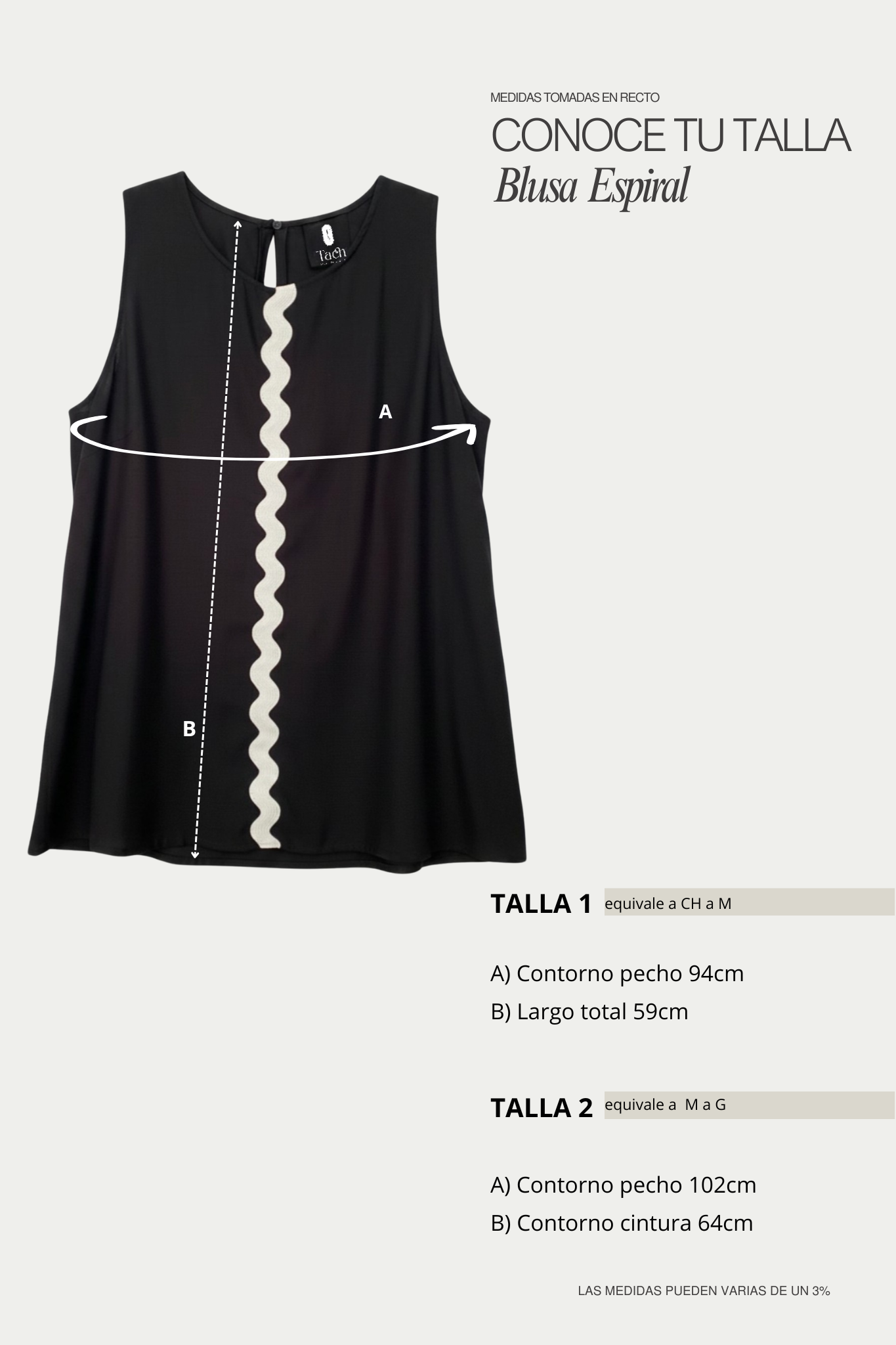 Blusa en lino bambú / Espiral