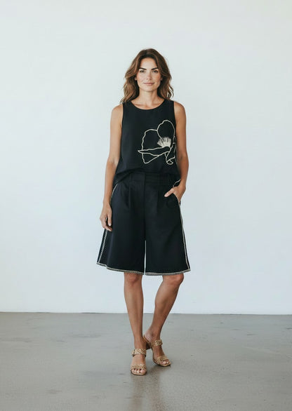 Blusa en lino bambú / Anara