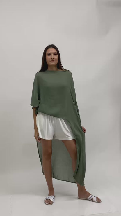 Túnica de bambú asimétrica / Aruna