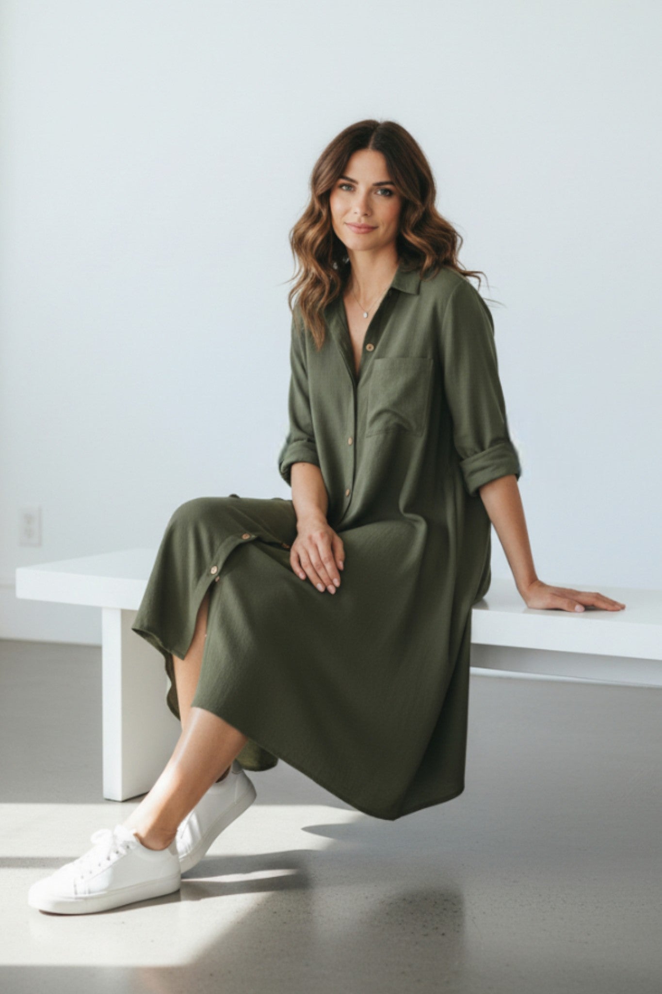 Vestido en lino bambú / Ragial