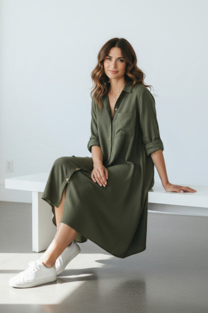 Vestido en lino bambú / Ragial