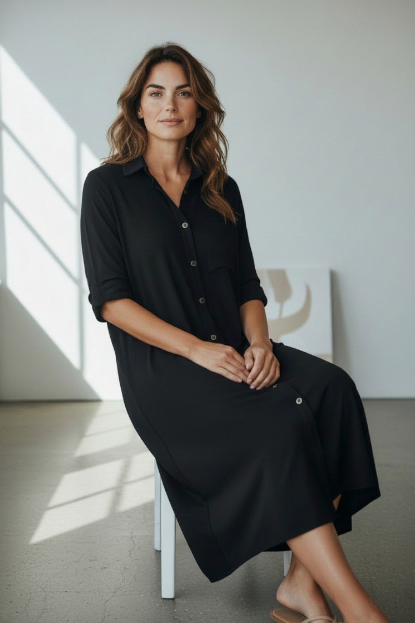 Vestido en lino bambú / Ragial