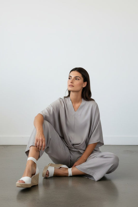 Camisola en lino bambú / Única