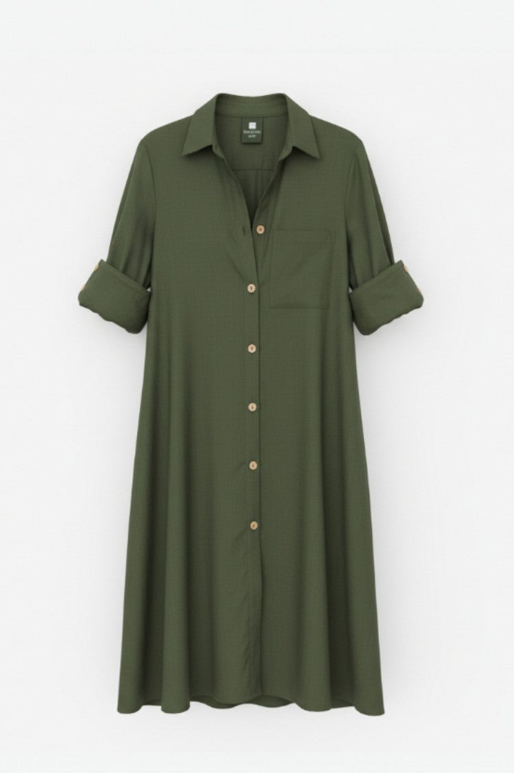 Vestido en lino bambú / Ragial